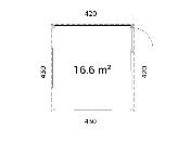 Jardin d’hiver Palmako Saga 16,6 m² 