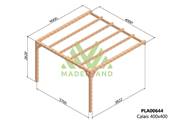 Pergola adossée CALAIS 400x400cm
