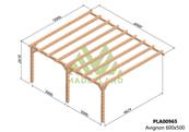 Pergola adossée AVIGNON 600x500cm