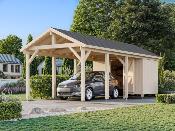 Carport bois Palmako Robert 23,1 m² avec abri de rangement