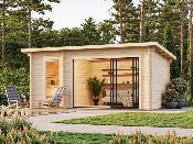 Sauna de jardin bois Sanna 12,8 m²
