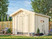 Abri de jardin bois Palmako Martin 8,4 m² – Panneaux 18 mm avec plancher