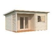 Sauna de jardin bois SANNA 11,5 m² 