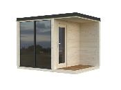 Sauna Bois Sarah 3.8m² - Bancs Double Niveau & Fenêtre - Palmako