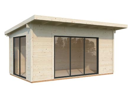 Chalet Bois Grace 14.1m² Slide Plus - 56mm - Votre Espace de Vie Extérieur Idéal