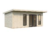 Studio de jardin Palmako Aurelia 16,7 m² bois naturel non traité