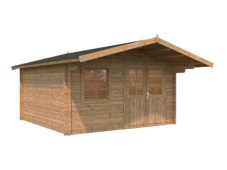 Abri de jardin BRITTA 14,6 m² en 40 mm