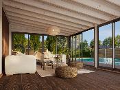 Jardin d’hiver bois Palmako LUMI 23,3 m² 