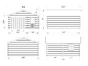 GARAGE PALMAKO ROGER 21.9 +5.2  M² 44mm AVEC DOUBLE PORTE EN BOIS