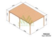 Pergola avec toit DIJON 600x400cm