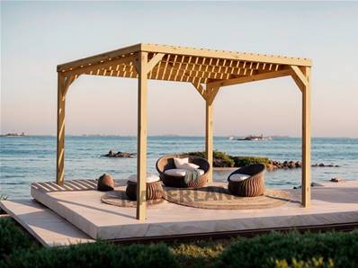 Pergola avec toit TOULOUSE 600x300cm