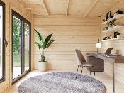 Aurelia 12,4 m² – Studio de jardin bois Palmako 44 mm