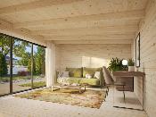 Abri MonoPente LEA 19.4 m² Slide Plus avec plancher