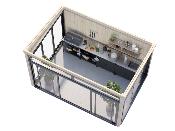 Jardin d’hiver bois SAGA 11,6 m² 