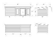 Studio de jardin Palmako Aurelia 12,7 + 7,9 m² bois naturel non traité