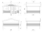 ABRI DE JARDIN KLARA 10,4 m² en 28 mm