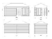 Abri de jardin Pavillon MELANIE 7 + 8.1 M²