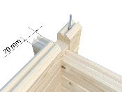 Abris de jardin IRENE 27.7 m² avec plancher 