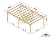 Carport NÎMES 800x500cm