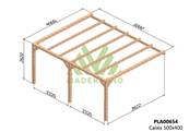Pergola adossée CALAIS 500x400cm