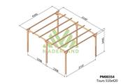 Pergola TOURS 510x420cm