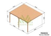 Pergola avec toit RENNES 500x400cm