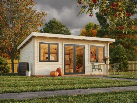 Studio de jardin Palmako Lisandra 19,4 m² bois naturel non traité