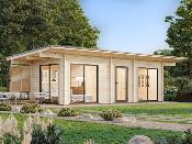 Chalet Bois Cecilia 21,8 m² - Madriers 70mm, Épicéa Nordique