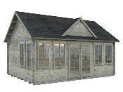 Chalet de jardin bois CLAUDIA 19,4 m² – Double pente – Madriers 44 mm – Palmako
