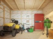 Abri de rangement bois KALLE 16,9 m² Palmako – Toit monopente