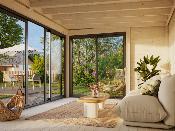 Studio de jardin bois Serena 12,6 m² set 1 – Portes coulissantes Palmako