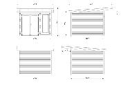 Studio de jardin Palmako Aurelia 8,4 m² bois naturel non traité