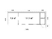 Studio de jardin Palmako Andrea 21,1 + 7,9 m² Slide – Abri bois 44 mm avec porte coulissante