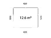 Studio de jardin bois Serena 12,6 m² set 1 – Portes coulissantes Palmako