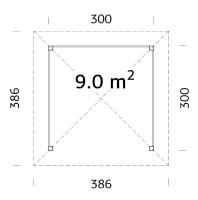 Kiosque - Gloriette BETTY 9 m²