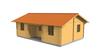 Chalet Bois CLEMENTINA 50m² - 3 Chambres & Terrasse Couverte