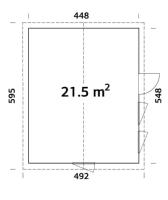 CHALET NORDIC + CHARLOTTE 21.5 M²