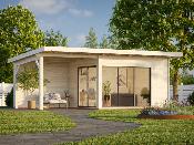 Studio de jardin Palmako ANDREA 11,2 + 7,9 m² – Portes coulissantes aluminium