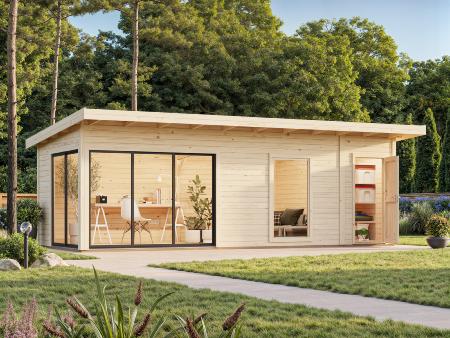Andrea 21,1 m² – Studio de jardin bois 44 mm Palmako