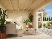 Studio de jardin Palmako Ines 13,7 m² Bifold – 44 mm