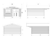 Abri de jardin BRITTA 17,5 m² en 40 mm