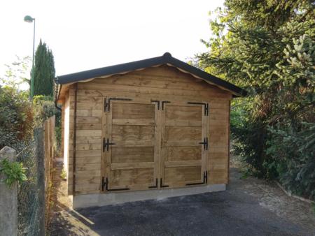 Garage bois  Traité 19.43 m² en 34 mm