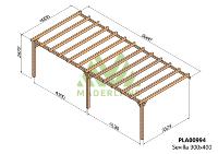 PERGOLA SEVILLA - 36 m - Adossable -Dim(cm): 900 x 400