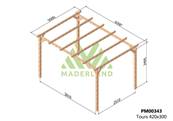 Pergola TOURS 420x300cm