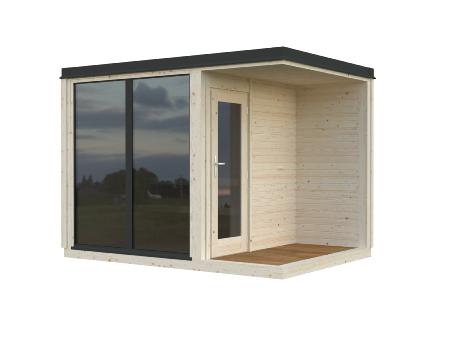 Sauna Bois Sarah 3.8m² - Bancs Double Niveau & Fenêtre - Palmako