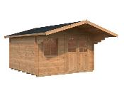 Abri de jardin SALLY 12.3 m� 44 mm - avec plancher bois