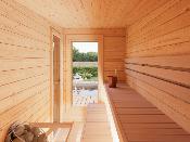 Sauna de jardin bois Sanna 12,8 m²