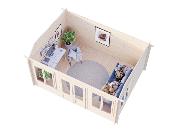 Chalet de jardin bois PALMAKO Claudia Pent 11,5 m² 