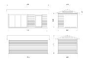 Abri de jardin Amanda 17,1 m² Slide 44 mm – Bois naturel – Palmako