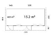 Studio de jardin Palmako Aurelia 19,2 m² bois naturel non traité